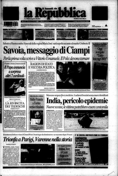 Il lunedì de La repubblica